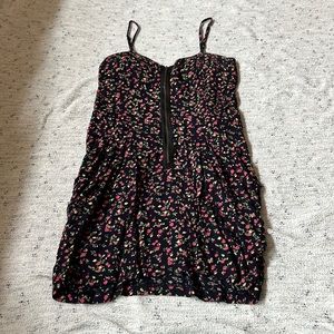 Romeo & Juliet Couture Floral Dress with Front Zipper